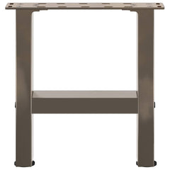 vidaXL Coffee Table Legs Natural Steel 2 pcs 30x(30-31) cm Steel 5