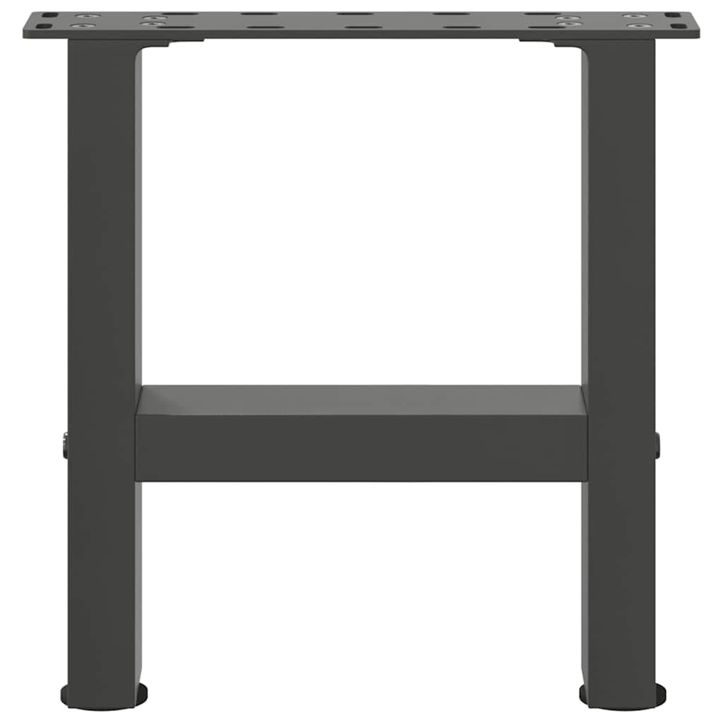 vidaXL Coffee Table Legs Anthracite 2 pcs 40x(30-31) cm Steel 5