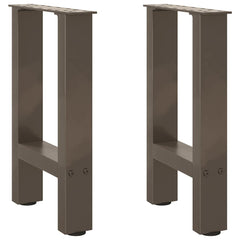 vidaXL Coffee Table Legs Natural Steel 2 pcs 28x(42-43) cm Steel 1