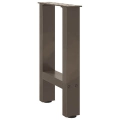 vidaXL Coffee Table Legs Natural Steel 2 pcs 28x(42-43) cm Steel 4