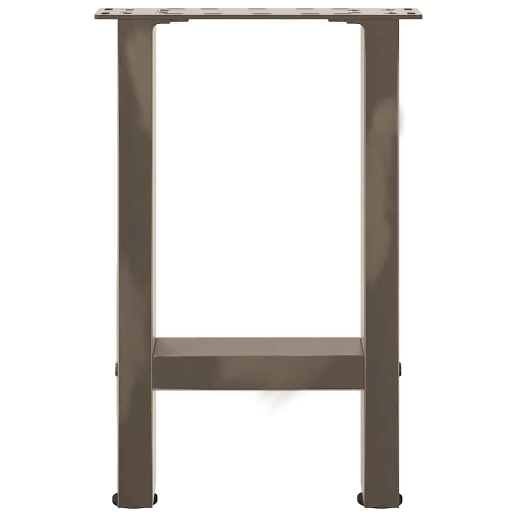 vidaXL Coffee Table Legs Natural Steel 2 pcs 28x(42-43) cm Steel 5