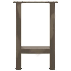 vidaXL Coffee Table Legs Natural Steel 2 pcs 28x(42-43) cm Steel 5