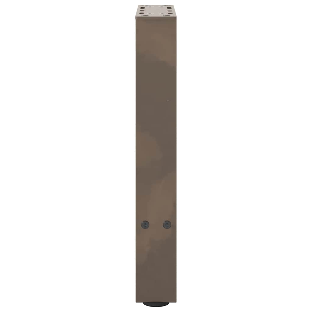 vidaXL Coffee Table Legs Natural Steel 2 pcs 28x(42-43) cm Steel 6