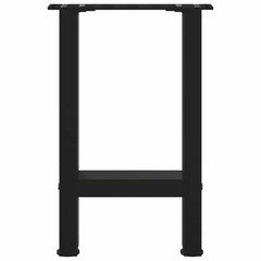 vidaXL Coffee Table Legs Black 2 pcs 38x(42-43) cm Steel 5
