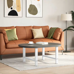 vidaXL Coffee Table Legs 2 pcs Steel White