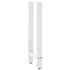 vidaXL Console Table Legs White 2 pcs 38x(72-73) cm Steel 4
