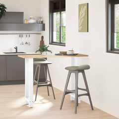 vidaXL Coffee Table Legs 2 pcs Steel White