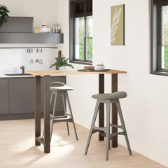 vidaXL Coffee Table Legs Steel 2 pcs Steel Natural