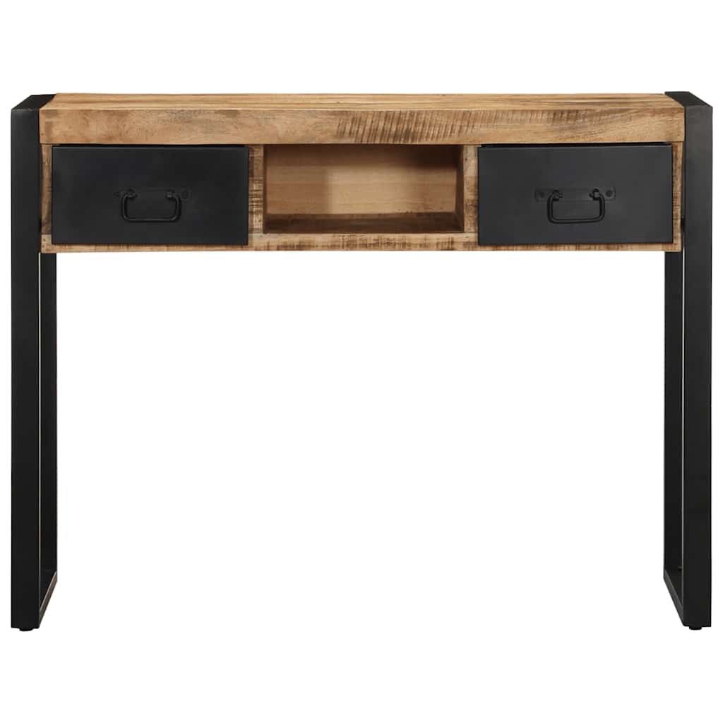 Console Table 100x35x75 cm Solid Rough Wood Mango Solid rough mango wood