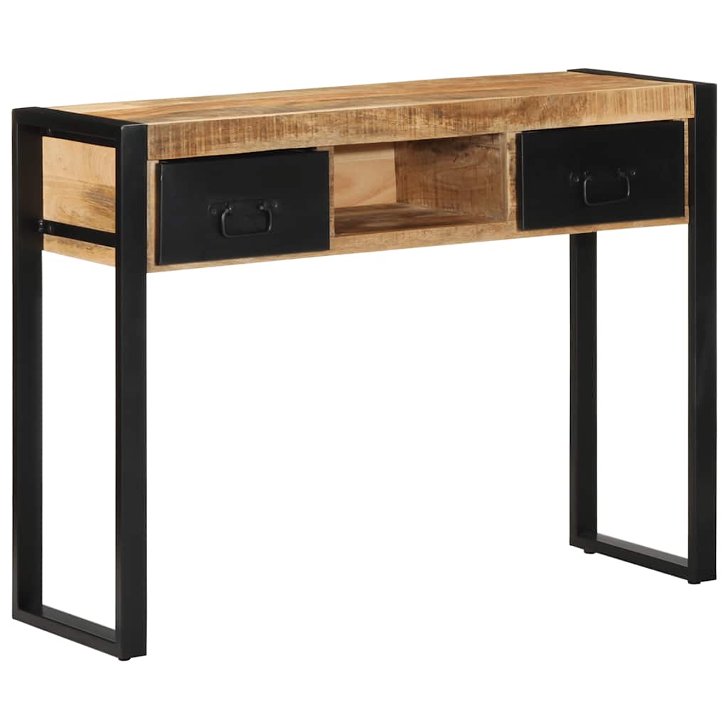 Console Table 100x35x75 cm Solid Rough Wood Mango Solid rough mango wood