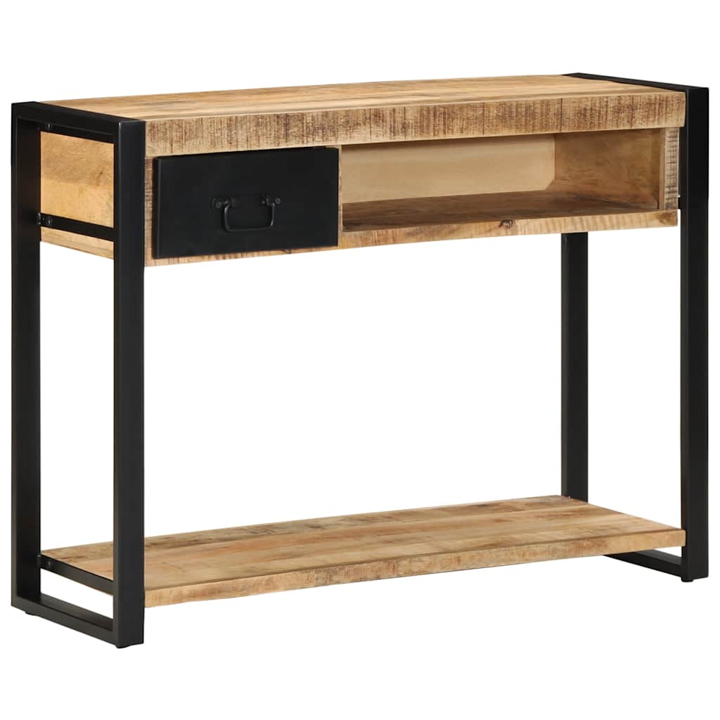 Console Table 100x35x75 cm Solid Rough Wood Mango Solid rough mango wood