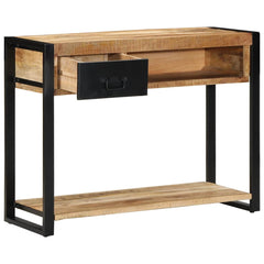 Console Table 100x35x75 cm Solid Rough Wood Mango Solid rough mango wood