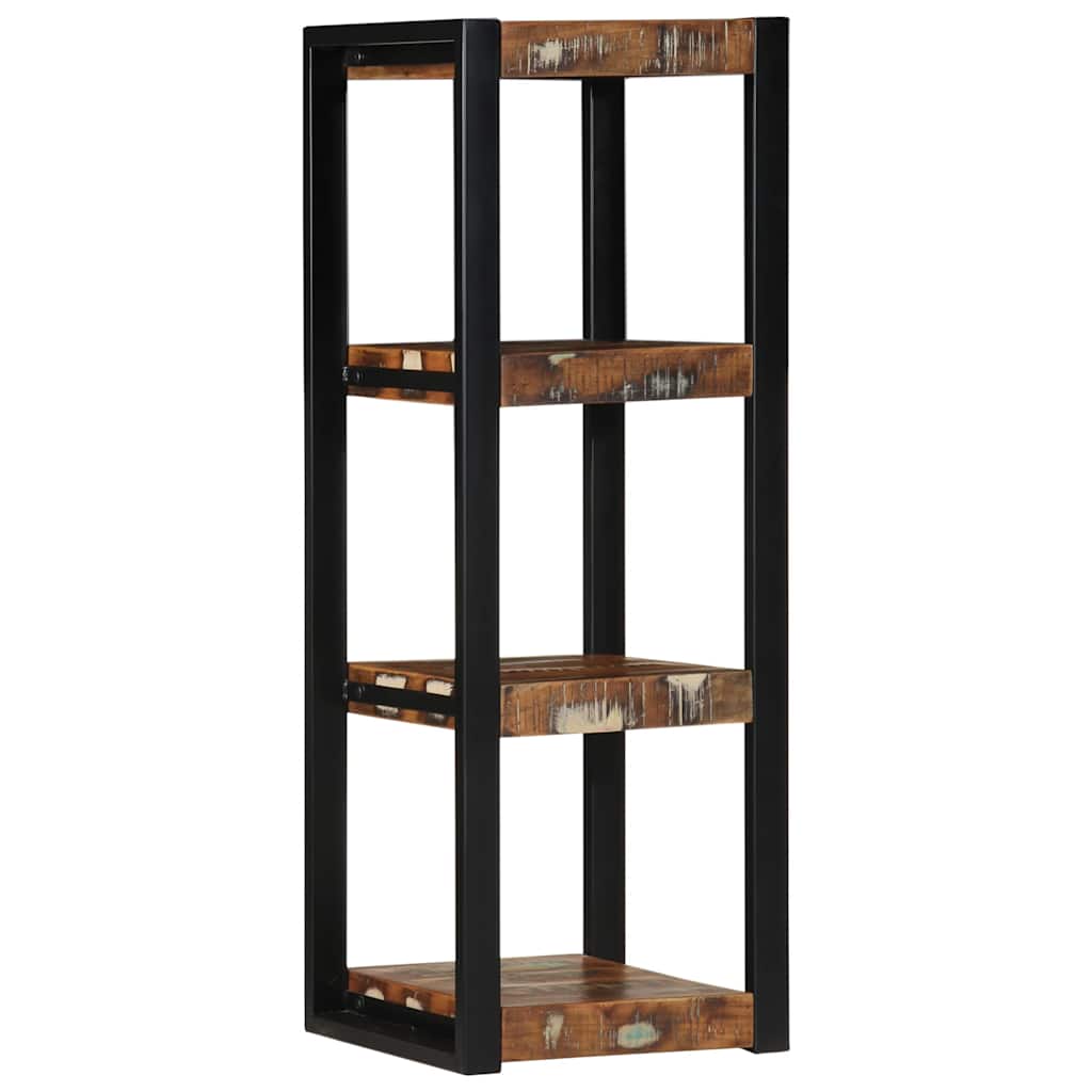 Wall Shelf 35x35x100 cm Solid Rough Wood Mango Solid reclaimed wood