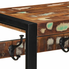 vidaXL Coat Rack Multicolour 80x35x35 cm Solid Wood Reclaimed 5