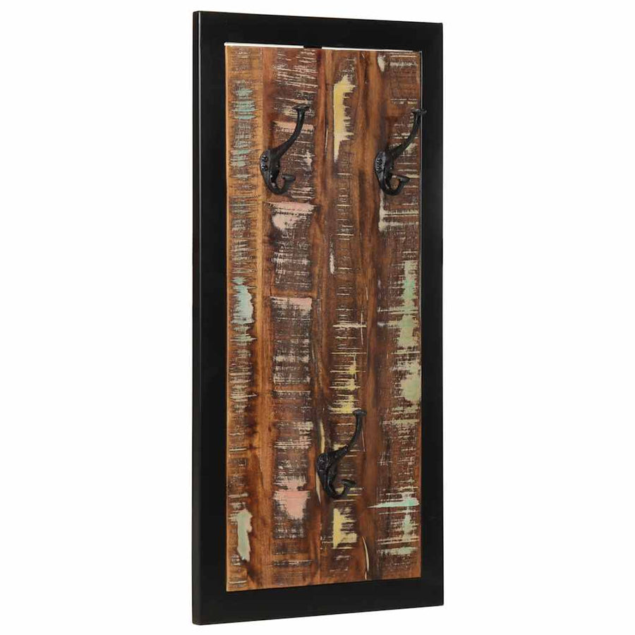 Coat Rack 40x2x80 cm Solid Rough Wood Mango Solid reclaimed wood