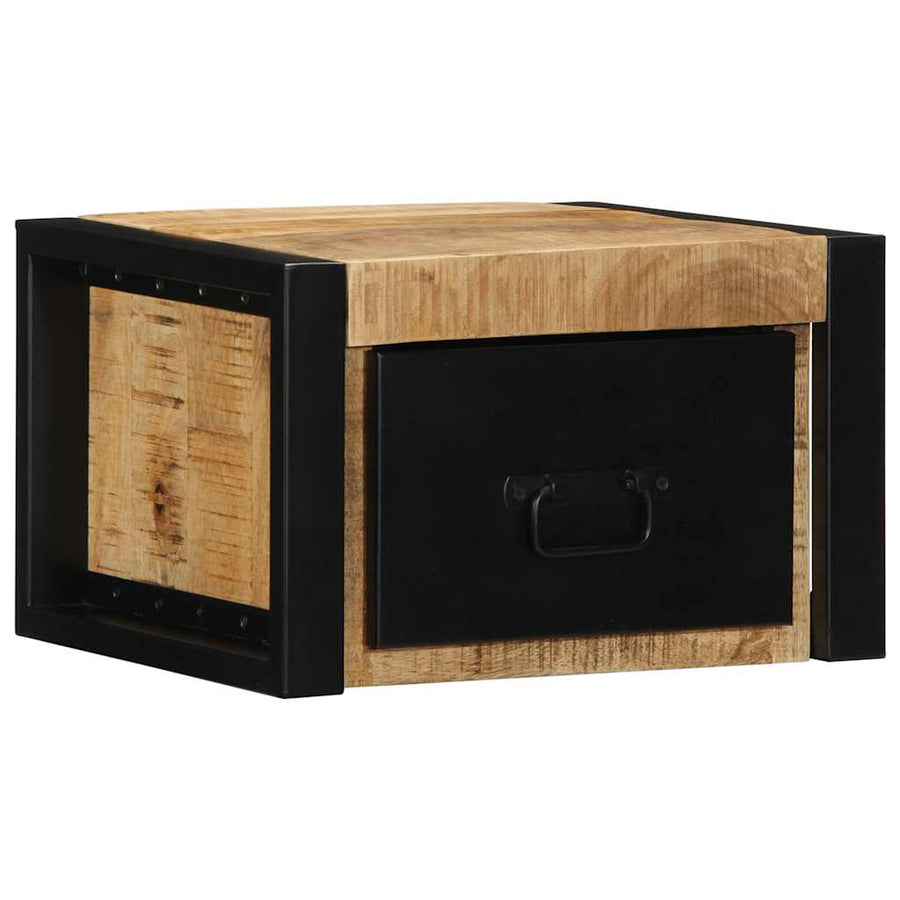 vidaXL Bedside Cabinet 40x35x25 cm Solid Rough Wood Mango 1