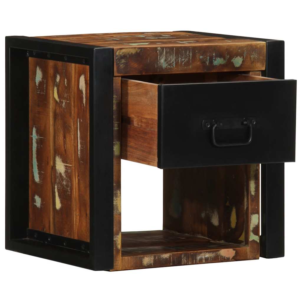 Bedside Cabinets Multicolour 40x35x40 cm Solid reclaimed wood 1