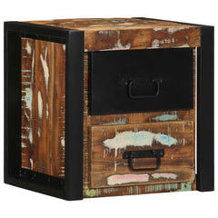 vidaXL Bedside Cabinet Multicolour 40x35x40 cm Solid Wood Reclaimed 1