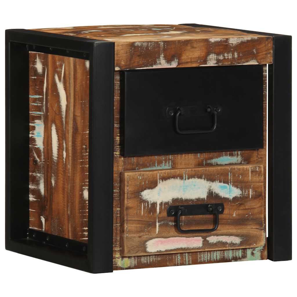 vidaXL Bedside Cabinets 2 pcs Multicolour 40x35x40 cm Solid Wood Reclaimed 2