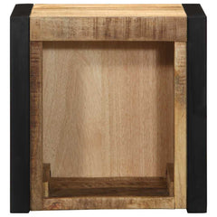 vidaXL Bedside Cabinet 40x35x40 cm Solid Rough Wood Mango 4