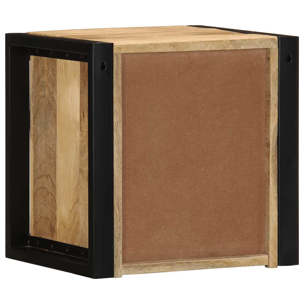 vidaXL Bedside Cabinet 40x35x40 cm Solid Rough Wood Mango 6