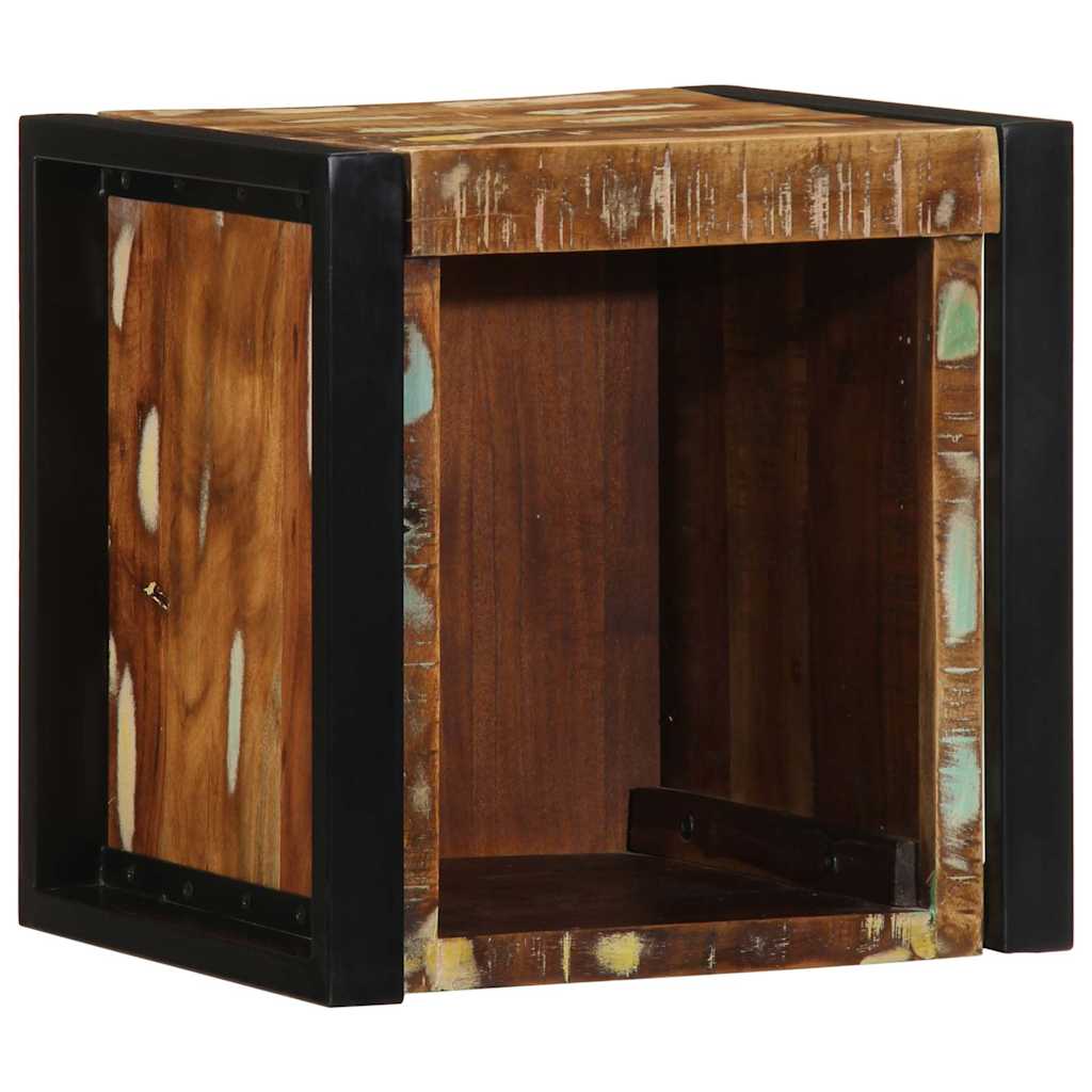 vidaXL Bedside Cabinet Multicolour 40x35x40 cm Solid Wood Reclaimed 3