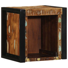 vidaXL Bedside Cabinet Multicolour 40x35x40 cm Solid Wood Reclaimed 3