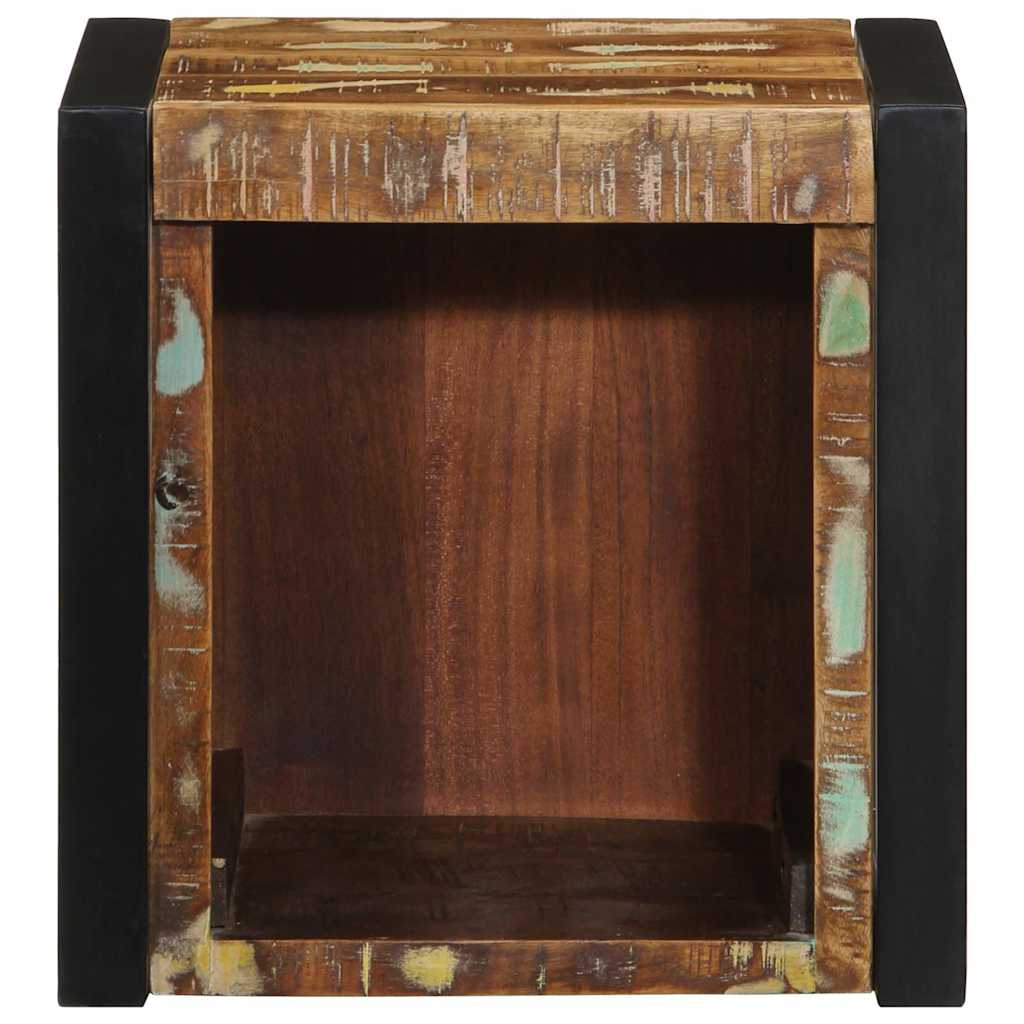 vidaXL Bedside Cabinet Multicolour 40x35x40 cm Solid Wood Reclaimed 4