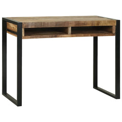 vidaXL Dressing Table Brown 100 x 50 x 75 cm Solid Mango wood 3