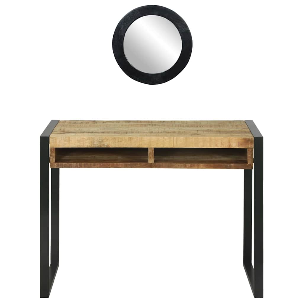 vidaXL Dressing Table Brown 100 x 50 x 75 cm Solid Mango wood 6