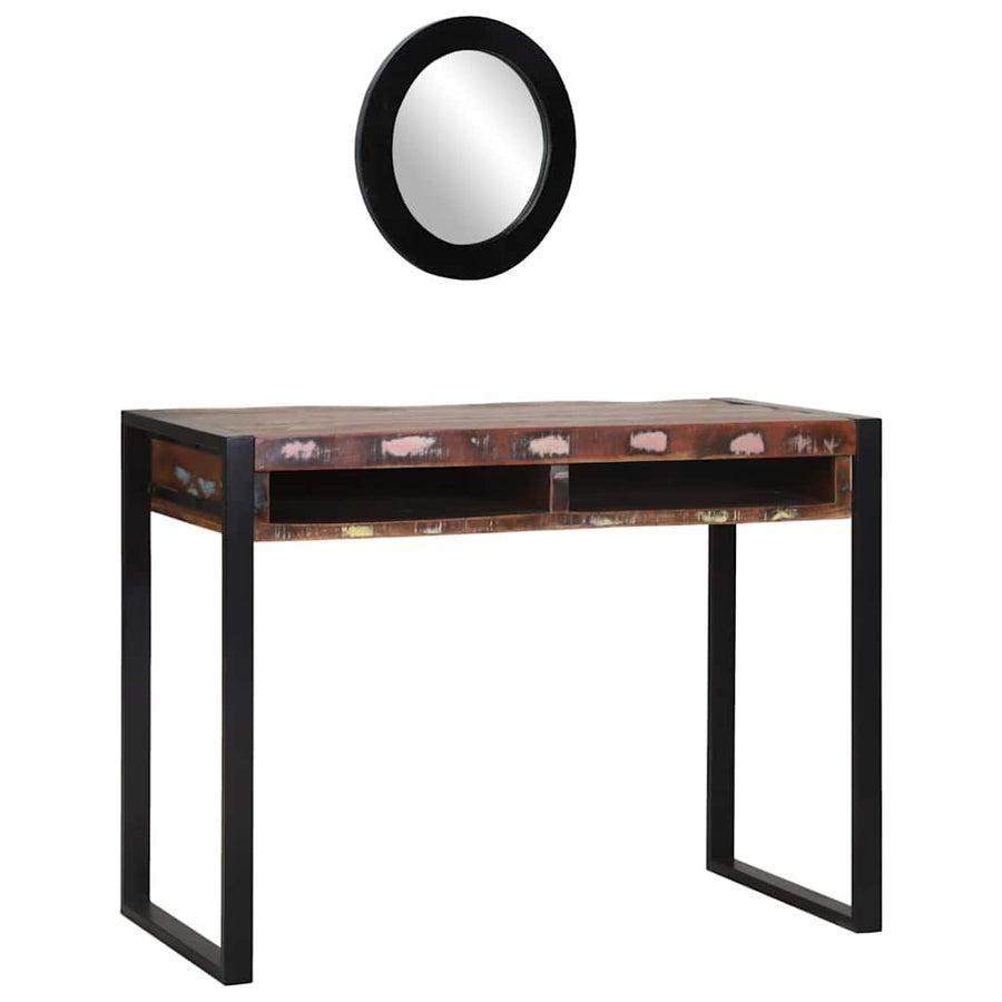 vidaXL Dressing Table Multicolour 100 x 50 x 75 cm Solid Reclaim wood 1