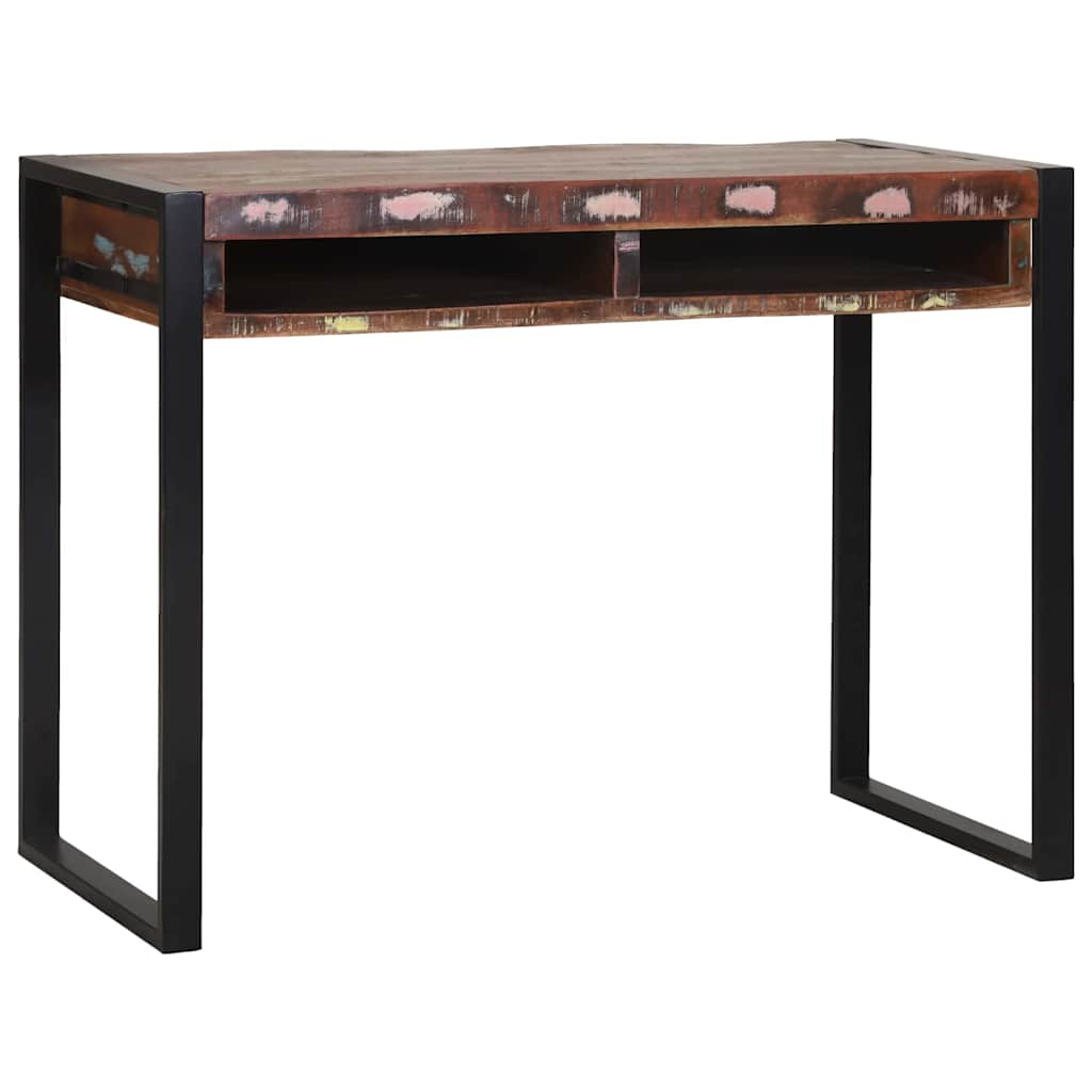 vidaXL Dressing Table Multicolour 100 x 50 x 75 cm Solid Reclaim wood 2