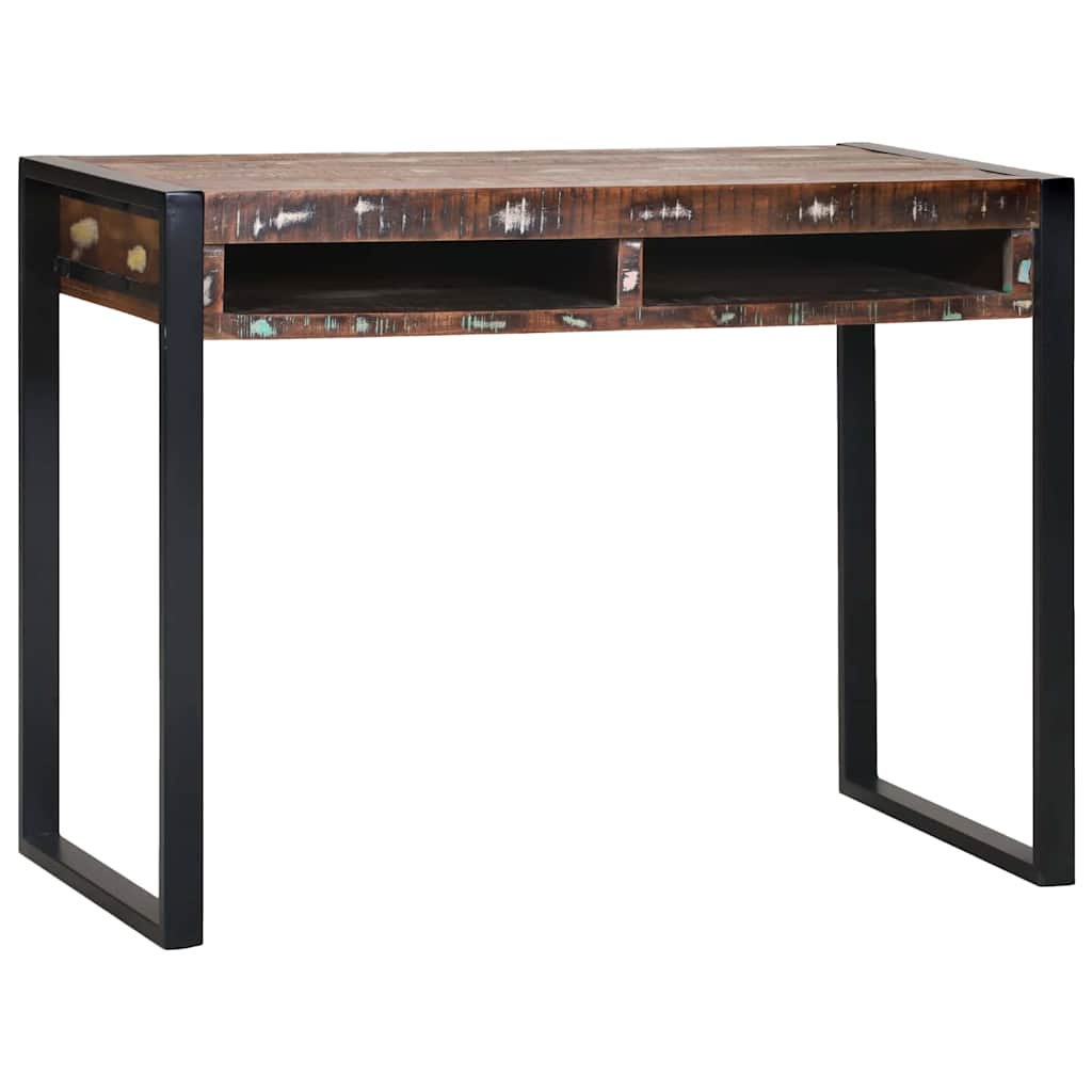 vidaXL Dressing Table Multicolour 100 x 50 x 75 cm Solid Reclaim wood 3