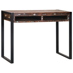 vidaXL Dressing Table Multicolour 100 x 50 x 75 cm Solid Reclaim wood 3