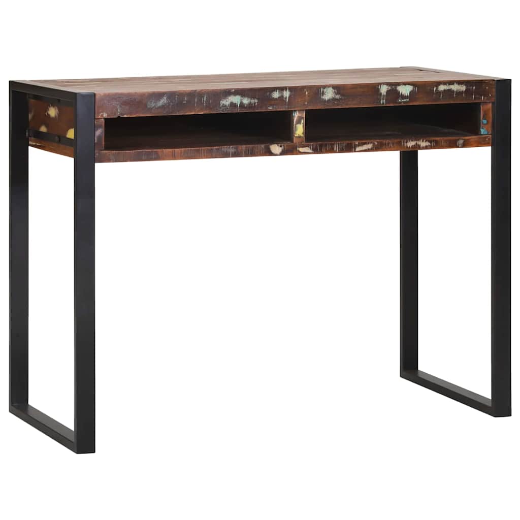 vidaXL Dressing Table Multicolour 100 x 50 x 75 cm Solid Reclaim wood 4