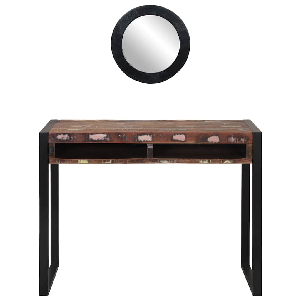 vidaXL Dressing Table Multicolour 100 x 50 x 75 cm Solid Reclaim wood 6
