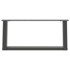 vidaXL Coffee Table Legs U-Shaped 2 pcs Anthracite 70x(30-31) cm Steel 5