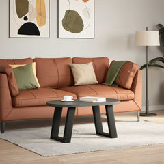 vidaXL Coffee Table Legs U-Shaped 2 pcs Black 28x(42-43) cm Steel 3