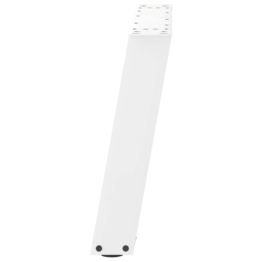 vidaXL Coffee Table Legs U-Shaped 2 pcs White 50x(42-43) cm Steel 6