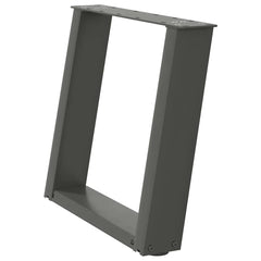 vidaXL Coffee Table Legs U-Shaped 2 pcs Anthracite 50x(42-43) cm Steel 4