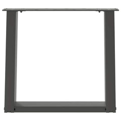 vidaXL Coffee Table Legs U-Shaped 2 pcs Anthracite 50x(42-43) cm Steel 5