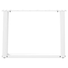 vidaXL Coffee Table Legs U-Shaped 2 pcs White 70x(42-43) cm Steel 5