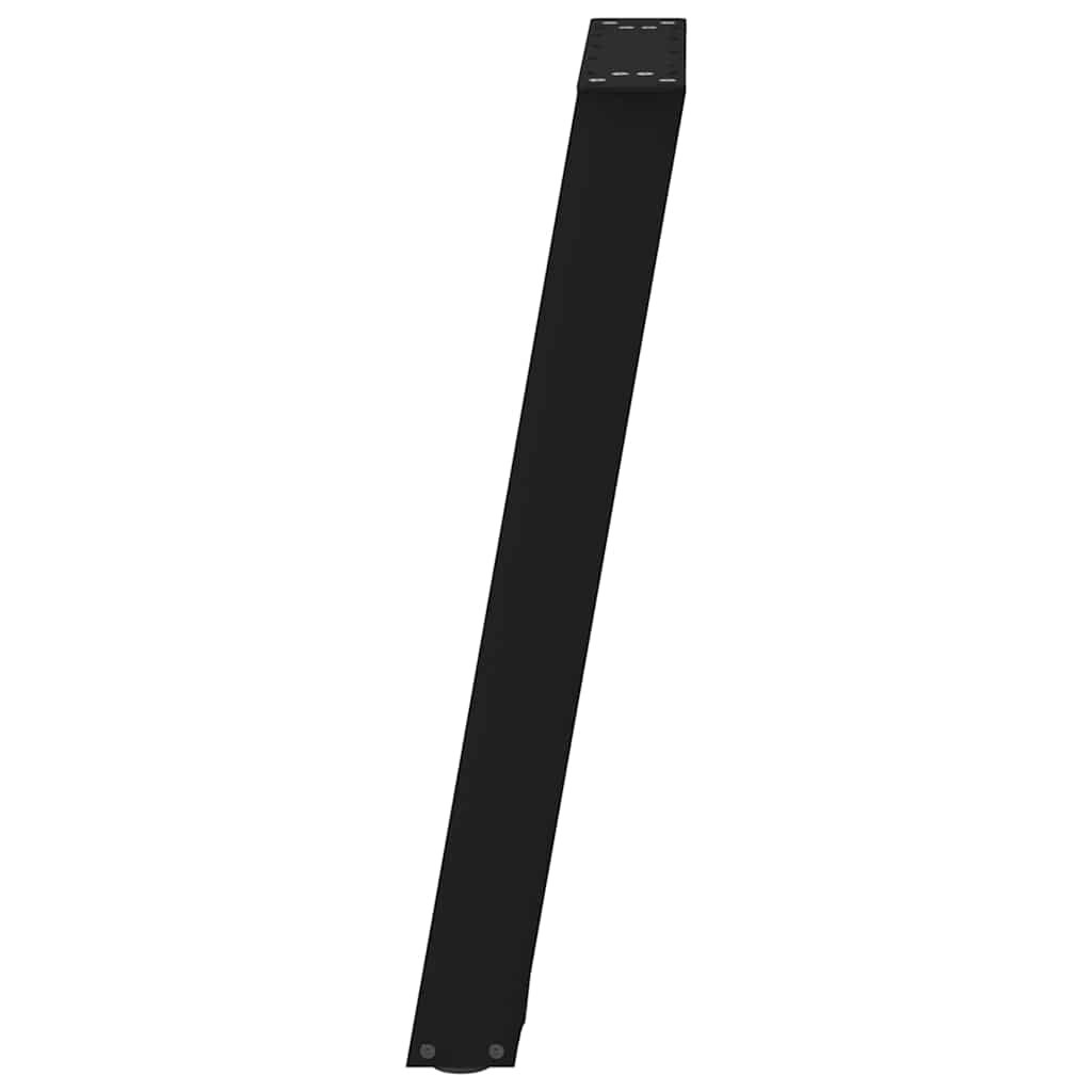 vidaXL Dining Table Legs U-Shaped 2 pcs Black 50x(72-73) cm Steel 6