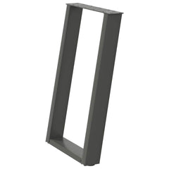 vidaXL Dining Table Legs U-Shaped 2 pcs Anthracite 50x(72-73) cm Steel 4
