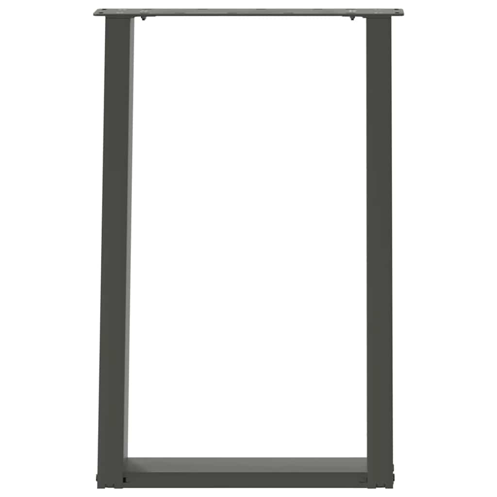 vidaXL Dining Table Legs U-Shaped 2 pcs Anthracite 50x(72-73) cm Steel 5