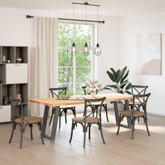 Coffee Table Legs U-Shaped 2 pcs Steel Anthracite