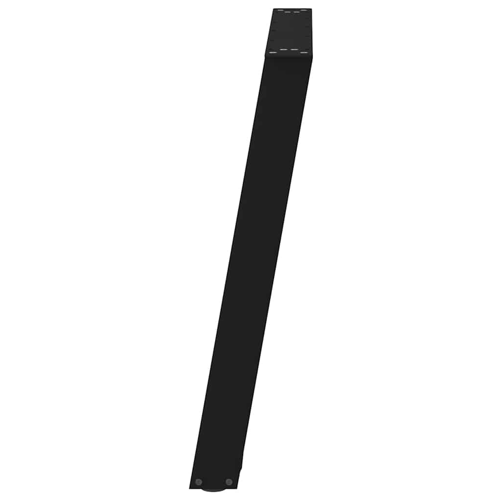 vidaXL Dining Table Legs U-Shaped 2 pcs Black 70x(72-73) cm Steel 6