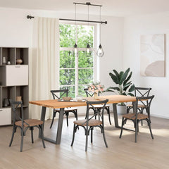 vidaXL Dining Table Legs U-Shaped 2 pcs Anthracite 80x(72-73) cm Steel 3