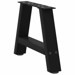 vidaXL Coffee Table Legs A-Shaped 2 pcs Black 30x(30-31) cm Steel 4