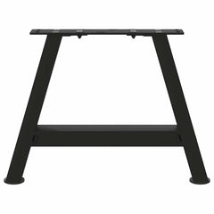 vidaXL Coffee Table Legs A-Shaped 2 pcs Black 30x(30-31) cm Steel 5